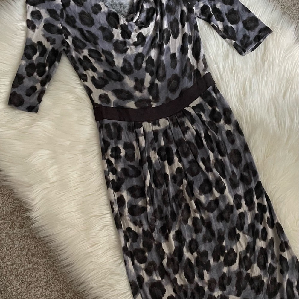 Banana Republic leopard print jersey Dress - size 0